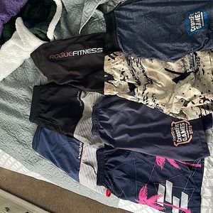Lot of 7 CrossFit Training Shorts Used but good condition
